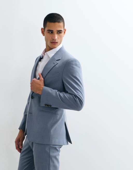 ASOS DESIGN - Blazer de costume ajusté - Bleu clair, 4 de 5