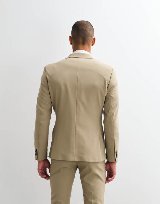 ASOS DESIGN - Blazer de costume ajusté - Taupe, 3 de 5
