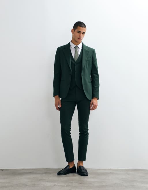 ASOS DESIGN - Blazer de costume ajusté - Vert foncé, 2 de 5