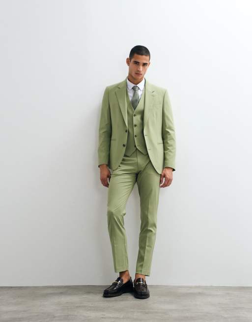 ASOS DESIGN - Blazer de costume ajusté - Vert, 2 de 5
