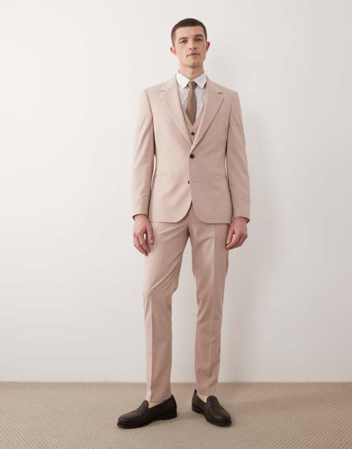 ASOS DESIGN - Blazer de costume ajusté - Vieux rose, 2 de 5