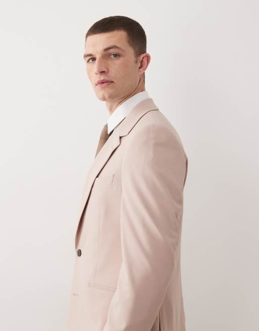 ASOS DESIGN - Blazer de costume ajusté - Vieux rose, 4 de 5