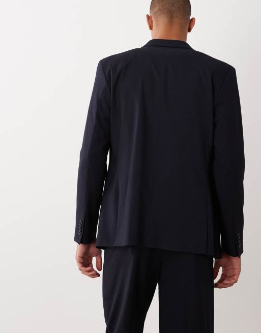 ASOS DESIGN - Blazer de costume coupe classique à double boutonnage - Bleu marine, 5 de 5