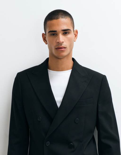 ASOS DESIGN - Costume classique à double boutonnage - Noir, 2 de 3