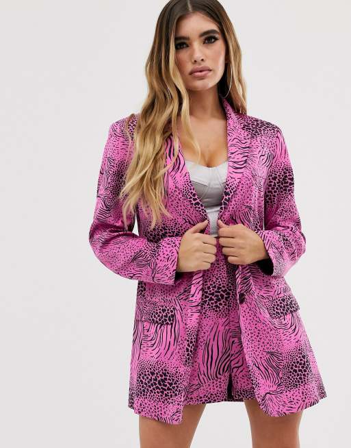 ASOS DESIGN - Costume à imprimé animal - Rose, 2 de 3
