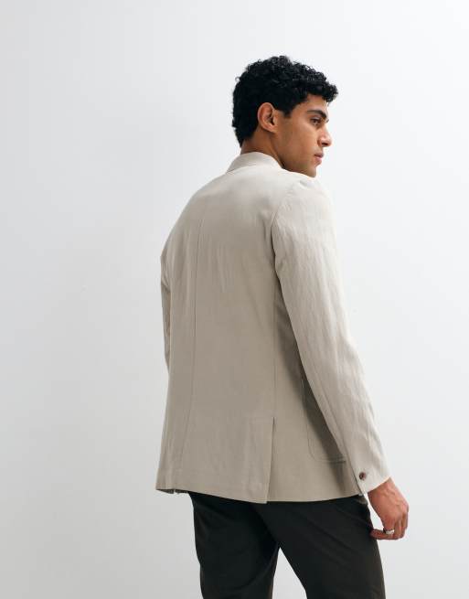 ASOS DESIGN - Blazer de costume standard à double boutonnage - Vert sauge, 3 de 5
