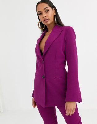 ensemble tailleur femme violet