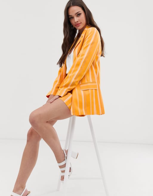 ASOS DESIGN - Costume à rayures - Jaune , 2 de 2