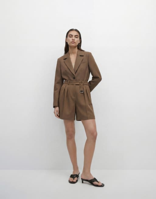 ASOS DESIGN - Blazer décontracté long et ajusté - Fauve, 8 de 11