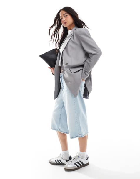 ASOS DESIGN - Blazer doppiopetto grigio - view 1