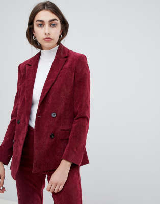 red corduroy suit