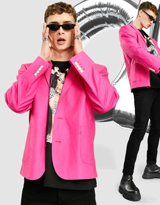 Asos blazer rosa cheap