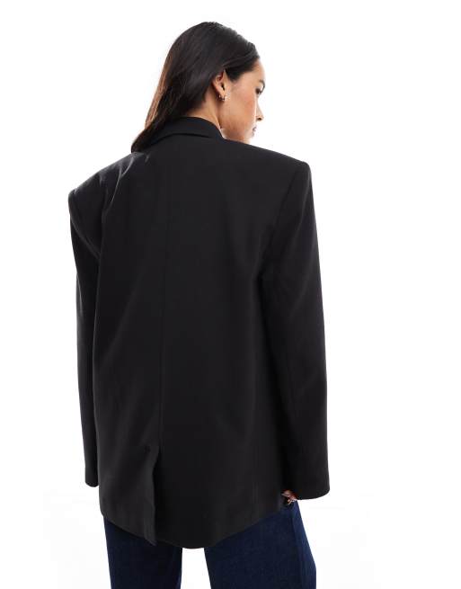 ASOS DESIGN - Blazer oversize - Noir, 3 de 4