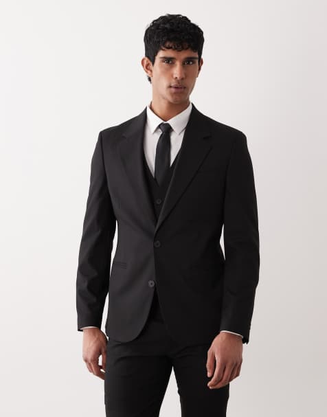 ASOS DESIGN - Blazer skinny da abito nero - view 1