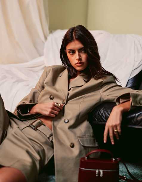 ASOS DESIGN - Blazer style trench - Camel - view 1