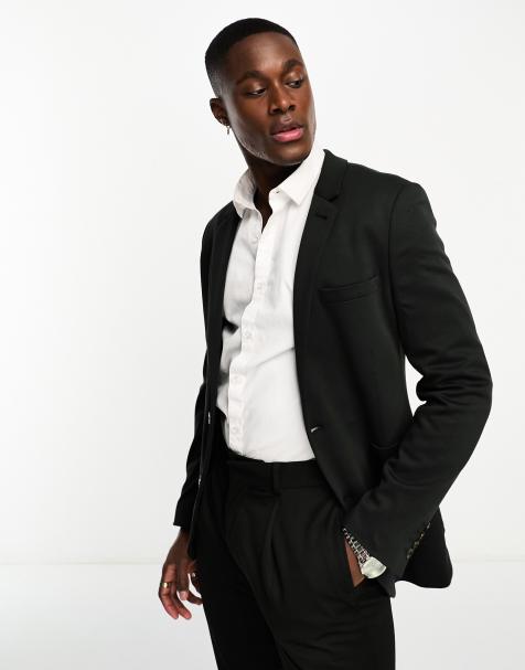 ASOS DESIGN - Blazer super ajusté  en jersey - Noir - view 1