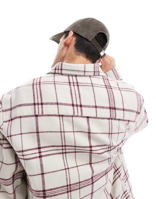 ASOS DESIGN - Blød baseball-kasket med slidt kant og broderi i vasket brun, 2 af 4