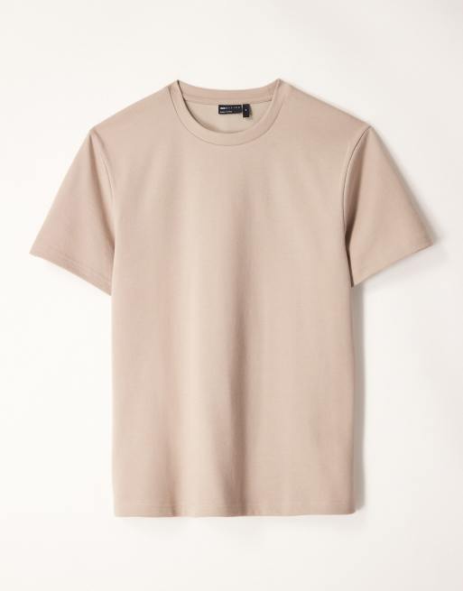ASOS DESIGN - Blød beige T-shirt med rund hals i kraftigt stof, 5 af 5