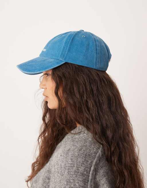 ASOS DESIGN – Blekblå keps med broderad "Sun Daze"-text, 2 av 3