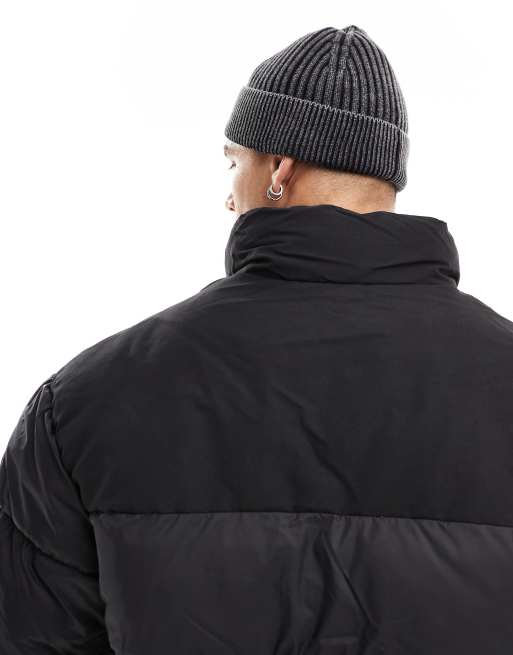 ASOS DESIGN – Bleksvart, ribbad mössa, 2 av 4