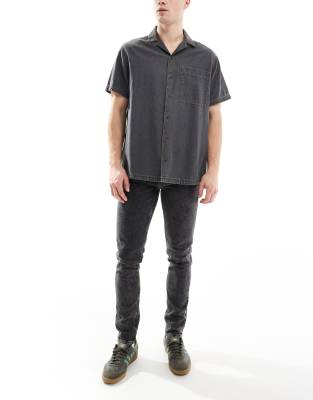 ASOS DESIGN – Bleksvarta skinny jeans - view 1