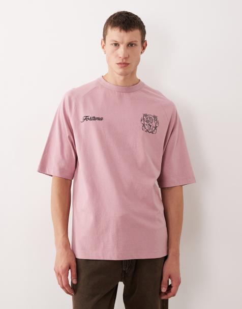 ASOS DESIGN – Blekt, avslappnad t-shirt med raglan-ärmar - view 1