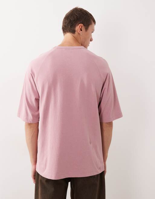 ASOS DESIGN – Blekt, avslappnad t-shirt med raglan-ärmar, 3 av 5