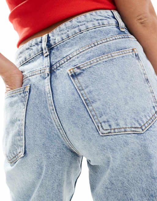 ASOS DESIGN – Blekta bermudashorts i denim, 4 av 5