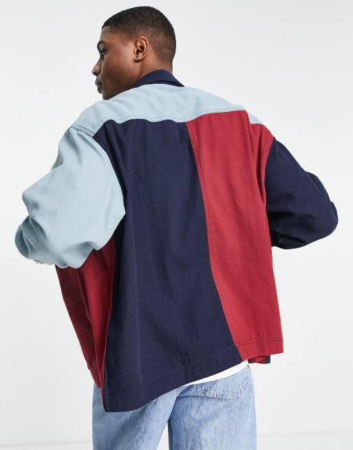 ASOS DESIGN – Blockfärgad jeansskjorta i oversize med boxig passform , 2 av 4