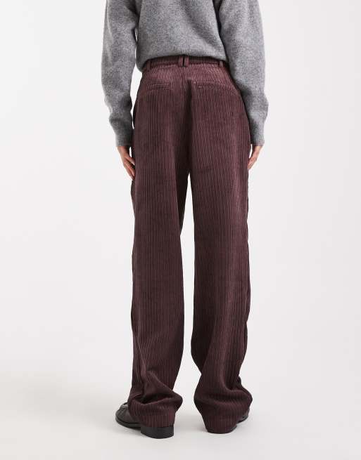 ASOS DESIGN - Blommefarvede bukser med smalle ben i fløjl, 3 af 5