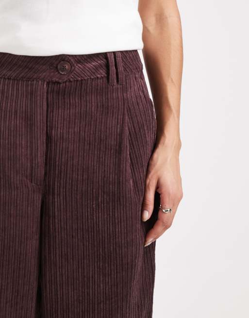 ASOS DESIGN - Blommefarvede bukser med smalle ben i fløjl, 4 af 5