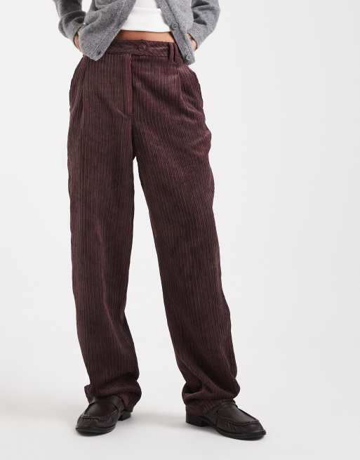 ASOS DESIGN - Blommefarvede bukser med smalle ben i fløjl, 5 af 5