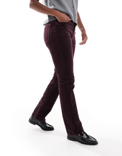ASOS DESIGN - Blommefarvede skinny-bukser i jernbanefløjl , 3 af 5