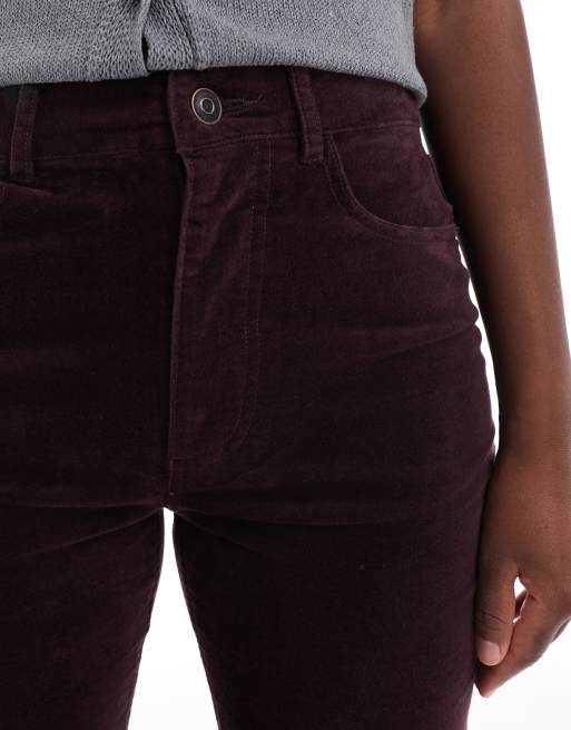 ASOS DESIGN - Blommefarvede skinny-bukser i jernbanefløjl , 5 af 5