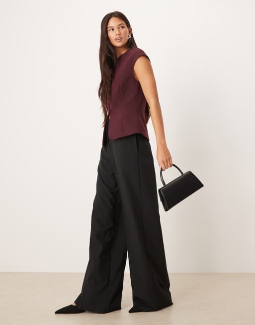 ASOS DESIGN - Blommefarvet habitvest med høj hals og afkortede ærmer, 3 af 4