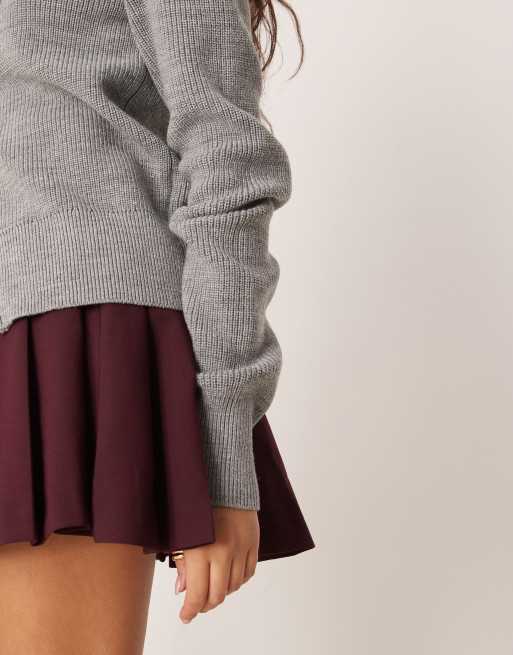 ASOS DESIGN - Blommefarvet plisseret mininederdel, 3 af 5