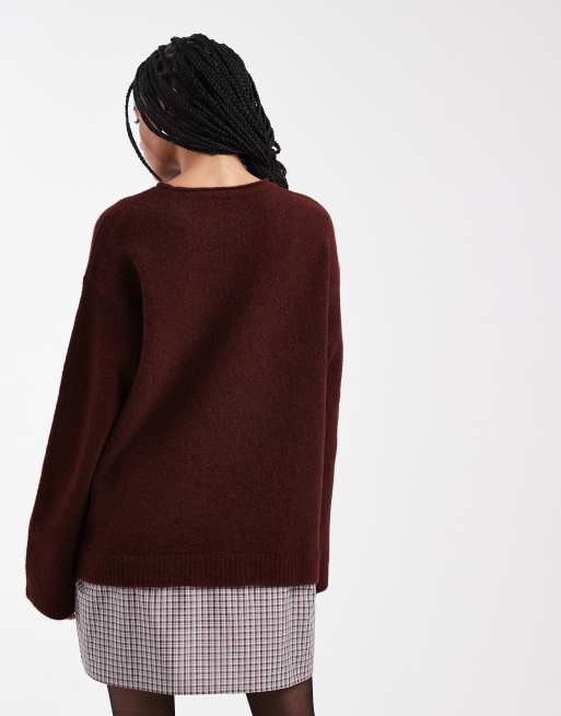 ASOS DESIGN - Blommefarvet strikket sweaterkjole, 4 af 4