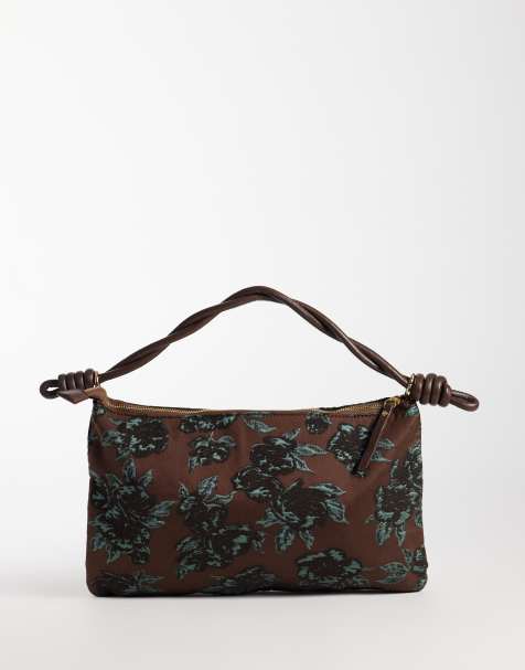 ASOS DESIGN blommig jacquard axelväska - view 1