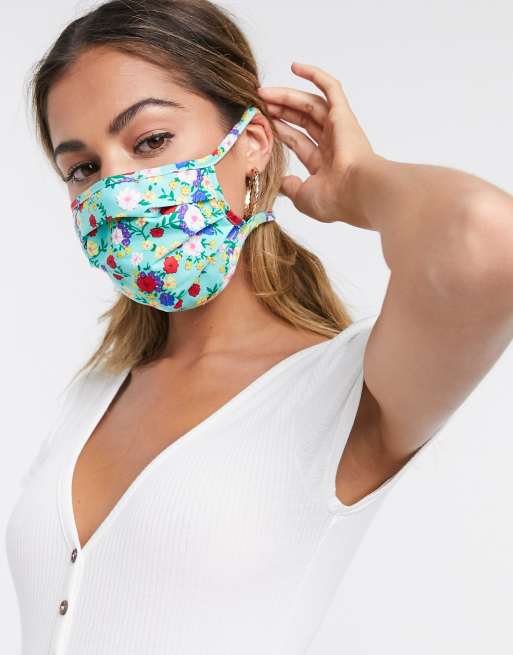 ASOS DESIGN – Blommiga ansiktsmasker i 3-pack, 3 av 4