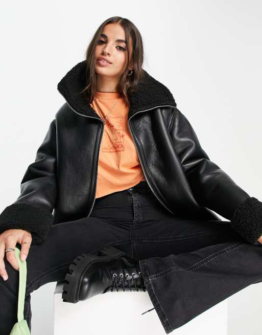 manteau aviateur asos