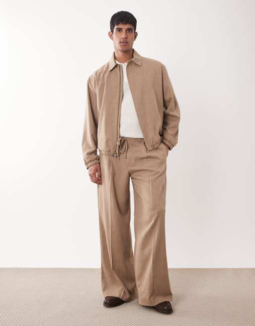 ASOS DESIGN - Blouson d'ensemble plissé élégant - Beige, 2 de 5