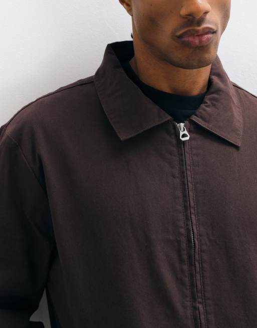 ASOS DESIGN - Blouson Harrington en coton - Marron, 3 de 5