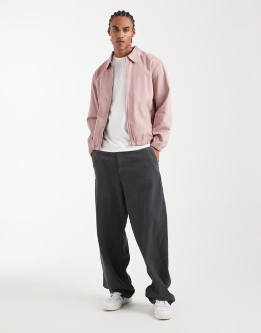 ASOS DESIGN - Blouson Harrington en coton - Rose, 2 de 5