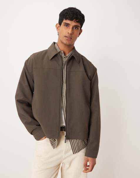 ASOS DESIGN - Blouson Harrington habillé - Gris - view 1