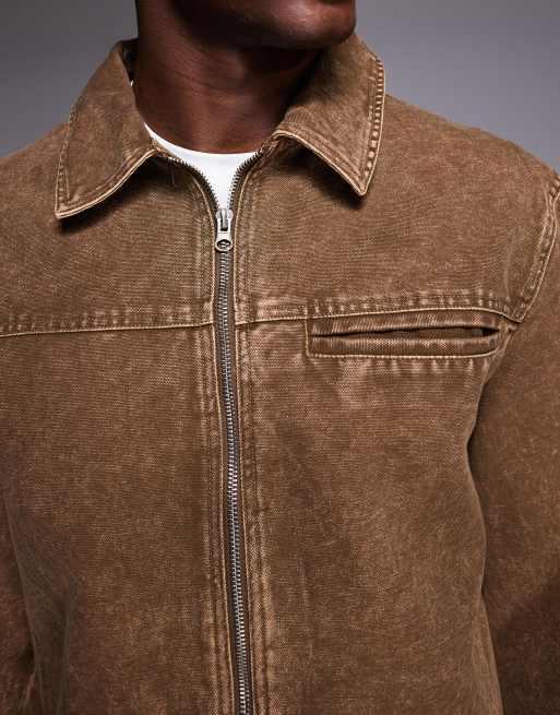 ASOS DESIGN - Blouson Harrington - Marron délavé, 5 de 5