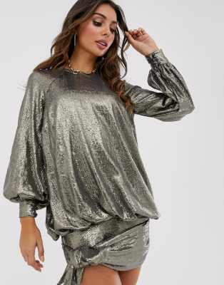 sequin oversized dress