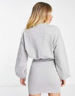 Blouson sleeve sweater outlet dress