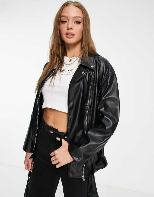 Asos veste best sale en cuir