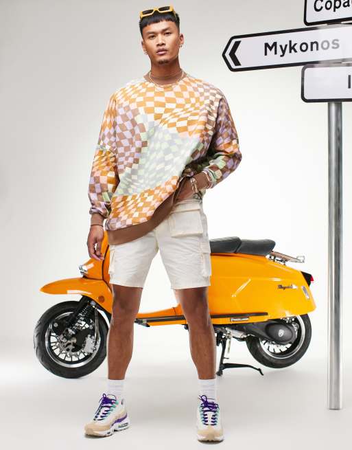 ASOS DESIGN – Bluza extreme oversize ze wzorem w szachownicę na całej powierzchni, 4 z 4