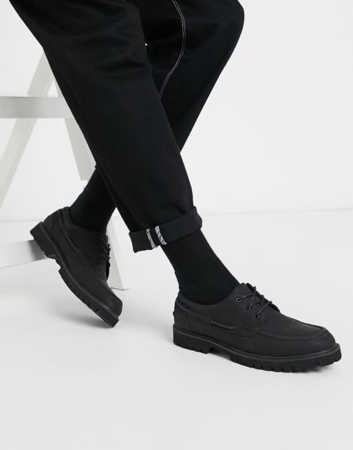 chunky sole boat shoe